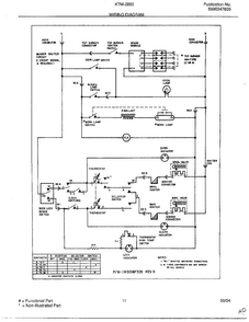 Wiring Diagram Diagram and Parts List for 2893-80B  Frigidaire Range