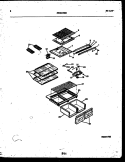 SHELVES AND SUPPORTS Diagram and Parts List for ATG173NLD0  Frigidaire Refrigerator