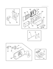 Controls Diagram and Parts List for EW26SS85KS1  Electrolux Refrigerator