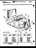 UNIT PARTS Diagram and Parts List for AHW12NT5F1  Frigidaire Air Conditioner