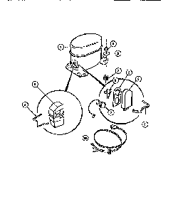 Compressor Diagram and Parts List for MR50N1  Frigidaire Dehumidifier