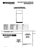 COVER Diagram and Parts List for MRT15CNCD4  Frigidaire Refrigerator