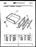 DRAWER PARTS Diagram and Parts List for 30-4980-23-02  Tappan Range