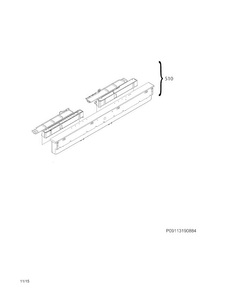 Control Panel Diagram and Parts List for EI24ID30QW0A  Electrolux Dishwasher