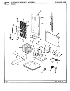Frigidaire M05b 2 Diagram and Parts List for M05B V2 Frigidaire Freezer