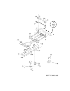 Part Location Diagram of 305596300 Frigidaire MANIFOLD PIPE