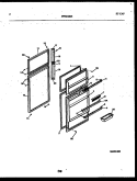 DOOR PARTS Diagram and Parts List for RTG216NCD0  Frigidaire Refrigerator