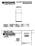 COVER Diagram and Parts List for GRT18DNED2  Gibson Refrigerator