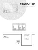 COVER Diagram and Parts List for FFEC3225LBA  Frigidaire Cooktop