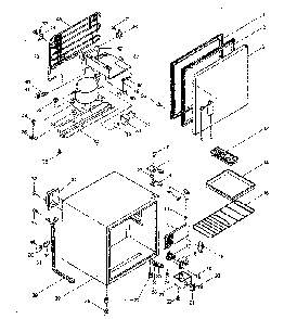 Cabinet Parts Diagram and Parts List for 5648911511  Kenmore Refrigerator