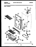 CABINET PARTS Diagram and Parts List for FFU20F6AW4  Frigidaire Freezer