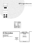 COVER Diagram and Parts List for CFEF210CS5  Frigidaire Range