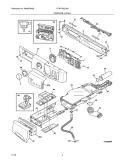 CONTROL PANEL Diagram and Parts List for CFW7700LW0  Crosley Washer