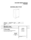 COVER Diagram and Parts List for CFU17F3HW3  Uni Freezer