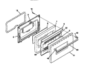 DOOR Diagram and Parts List for 30-2132-00-04  Tappan Range