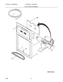 ICE & WATER DISPENSER Diagram and Parts List for BGHS2644KF0  Frigidaire Refrigerator