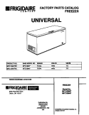COVER Diagram and Parts List for MFC13M4FW0  Frigidaire Freezer