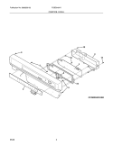 CONTROL PANEL Diagram and Parts List for FGBD2451KF0  Frigidaire Dishwasher