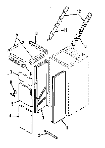 Return air drop all models Diagram and Parts List for 86764111  Frigidaire Furnace