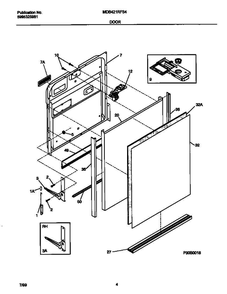 Frigidaire Mdb421rfs4 5 Diagram and Parts List for MDB421RFS4 V0 Frigidaire Refrigerator