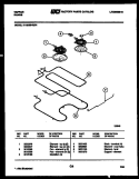 BROILER PARTS Diagram and Parts List for 31-2539-00-01  Tappan Range