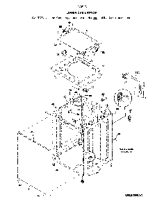 Lower cabinet/top Diagram and Parts List for 41761732811  Kenmore Washer Dryer Combo
