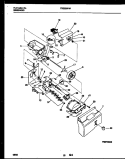 ICE DISPENSER Diagram and Parts List for FRS22WHAW0  Frigidaire Refrigerator