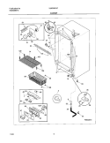 CABINET Diagram and Parts List for UL5000CA7  Frigidaire Freezer