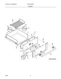 DRAWER Diagram and Parts List for EW27WD55GS2  Electrolux Warming Drawer