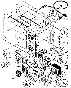 Functional Diagram and Parts List for SMS139T1B2 941354510 Tappan Microwave