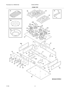 Part Location Diagram of 318242275 Frigidaire Burner Knob - Stainless
