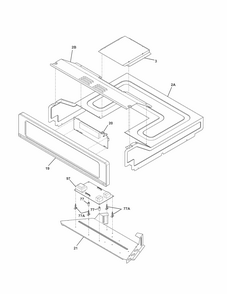 Part Location Diagram of 139038852 Frigidaire CONTROL PANEL ASSEM