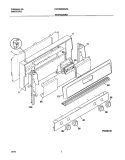 BACKGUARD Diagram and Parts List for FGF355BXAWA  Frigidaire Range