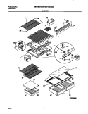 SHELVES Diagram and Parts List for MRT18GRGW0  Frigidaire Refrigerator