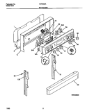 BACKGUARD Diagram and Parts List for FEF350SAWE  Frigidaire Range