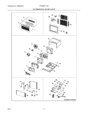 RECOMMENDED SPARE PARTS Diagram and Parts List for FRA08EHT110  Frigidaire Air Conditioner