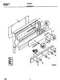 BACKGUARD Diagram and Parts List for FGF326WGSA  Frigidaire Range