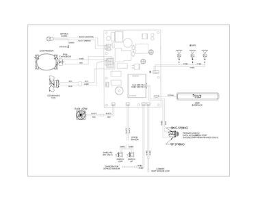 Wiring Diagram Diagram and Parts List for EI24WL10QS0  Electrolux Wine and Beverage Cooler