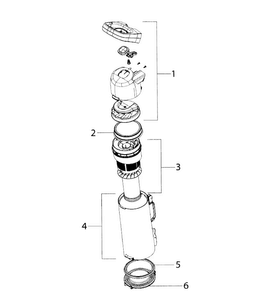 Cyclone Diagram and Parts List for EL8807A  Electrolux Upright Vacuum