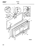 DOOR Diagram and Parts List for F81M207CW0  Frigidaire Freezer