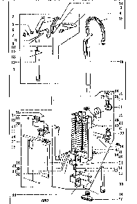 Filter Bag Housing And Handle Diagram and Parts List for 11931012790  Kenmore Canister Vacuum
