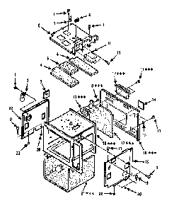 Cavity Parts-a Diagram and Parts List for 5648796381  Kenmore Microwave