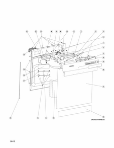 Control Panel/door Diagram and Parts List for 58712333510A  Kenmore Dishwasher