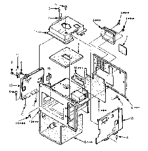 Cavity Parts - A Diagram and Parts List for 5648756180  Kenmore Microwave
