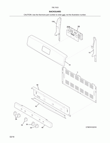 Part Location Diagram of 808533202 Frigidaire SERVICE DATA SHEET