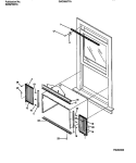 WINDOW MOUNTS Diagram and Parts List for GAC053T7A5  Gibson Air Conditioner