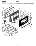 DOOR Diagram and Parts List for 30-3863-23-03  Tappan Range