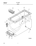 CABINET Diagram and Parts List for FFC15C8BB0  Frigidaire Freezer