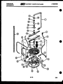 HOUSING PARTS Diagram and Parts List for DWSF500EW  Frigidaire Dishwasher