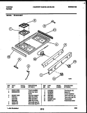 COOKTOP PARTS Diagram and Parts List for 30-3649-66-07  Tappan Range